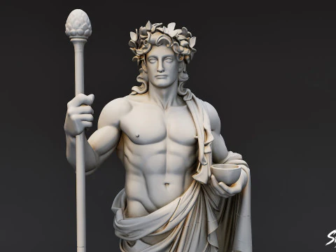 Statua di Dioniso Modello 3D