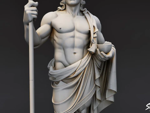 Statua di Dioniso Modello 3D