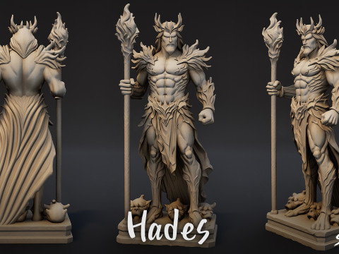 Hades-Statue 3D Modell