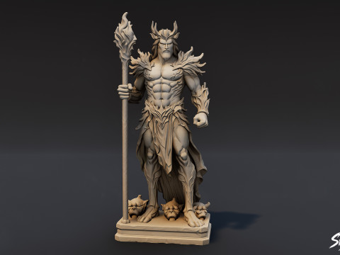 Hades Statue 3D Model