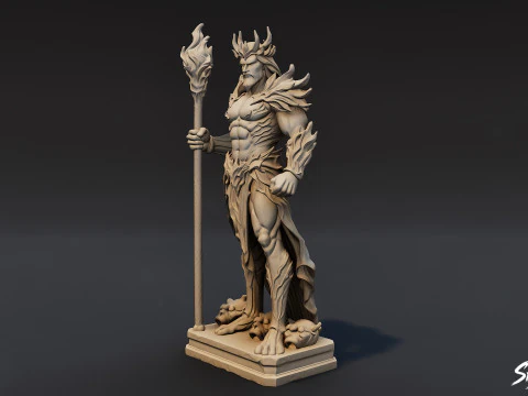 Hades Statue 3D Model