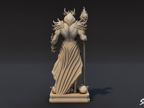 Hades Statue 3D Model