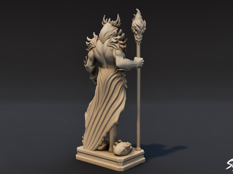 Hades Statue 3D Model