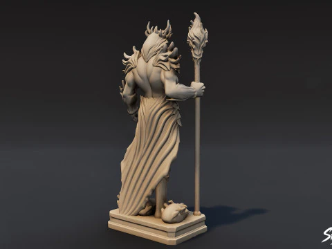 Hades Statue 3D Model