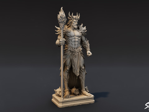 Hades Statue 3D Model