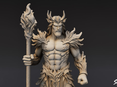 Hades Statue 3D Model