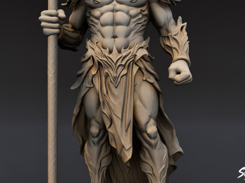 Hades Statue 3D Model