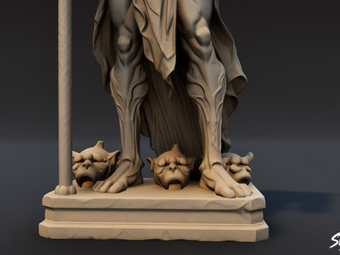 Hades Statue 3D Model