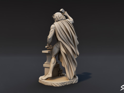 Hephaistos-Statue 3D Modell