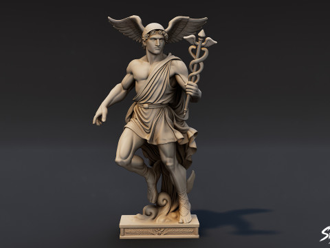 Mercury Statue 3D Model