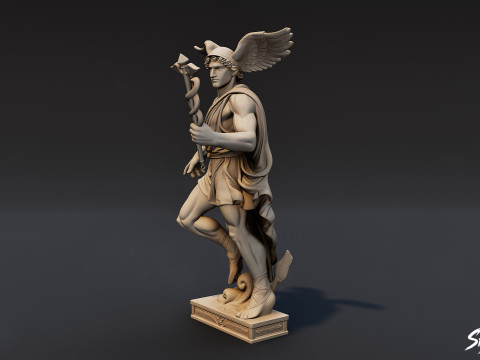 Mercury Statue 3D Model
