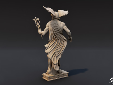 Mercury Statue 3D Model
