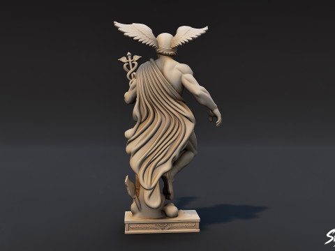 Mercury Statue 3D Model