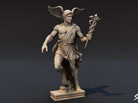 Mercury Statue 3D Model