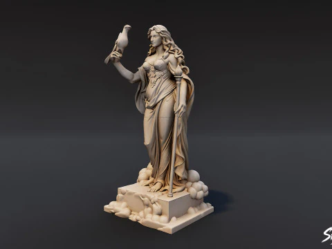 Hera Statue 3D Model