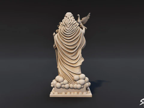 Hera Statue 3D Model