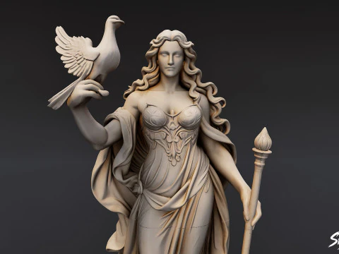 Hera Statue 3D Model