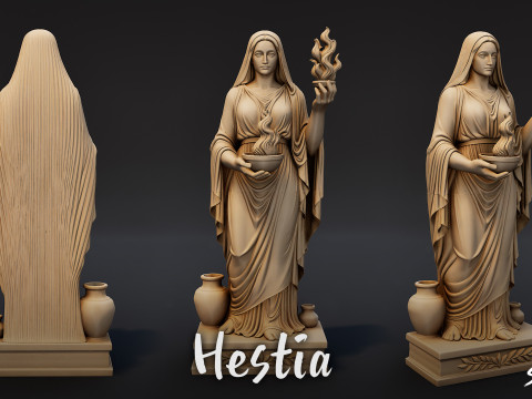 Hestia-Statue 3D Modell