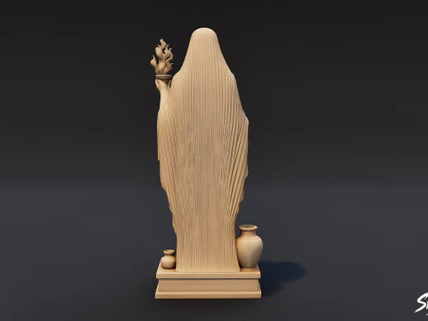 Hestia Statue 3D Model