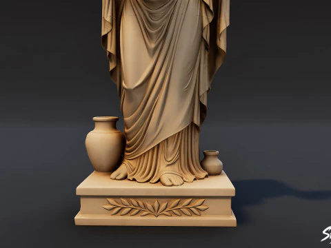 Hestia Statue 3D Model