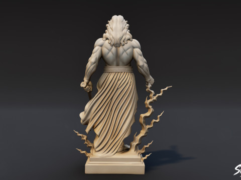Zeus Statue 3D Model