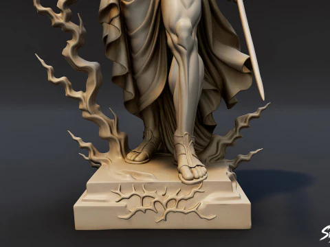 Zeus Statue 3D Model