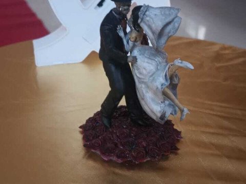 Topper de bolo de casamento esqueleto Modelo de Impressão 3D