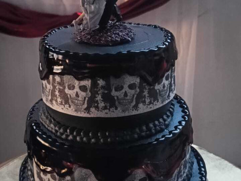 Topper de bolo de casamento esqueleto Modelo de Impressão 3D