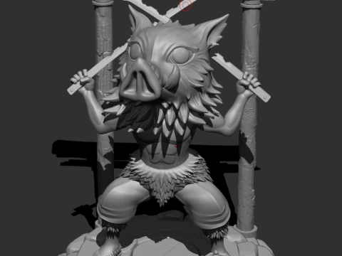 Inosuke Hashibira Kimetsu no Yaiba - Demon Slayer 3D Print Model