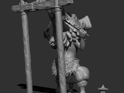 Inosuke Hashibira Kimetsu no Yaiba - Demon Slayer 3D Print Model