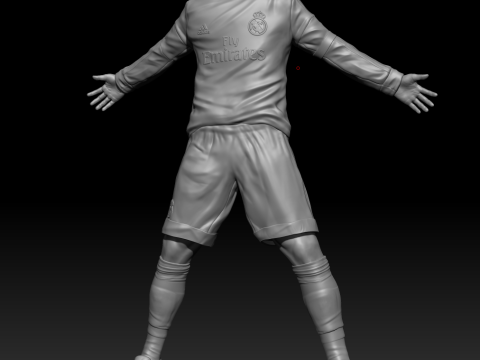 克里斯蒂亚诺·罗纳尔多 - 皇家马德里 3D 打印模型