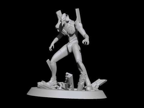エヴァ初号機 - 新世紀エヴァンゲリオン 3Dプリントモデル