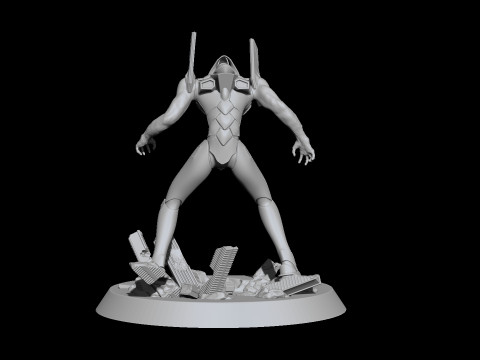 エヴァ初号機 - 新世紀エヴァンゲリオン 3Dプリントモデル