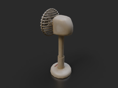 받침대 팬 3D 모델