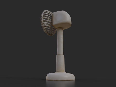 받침대 팬 3D 모델