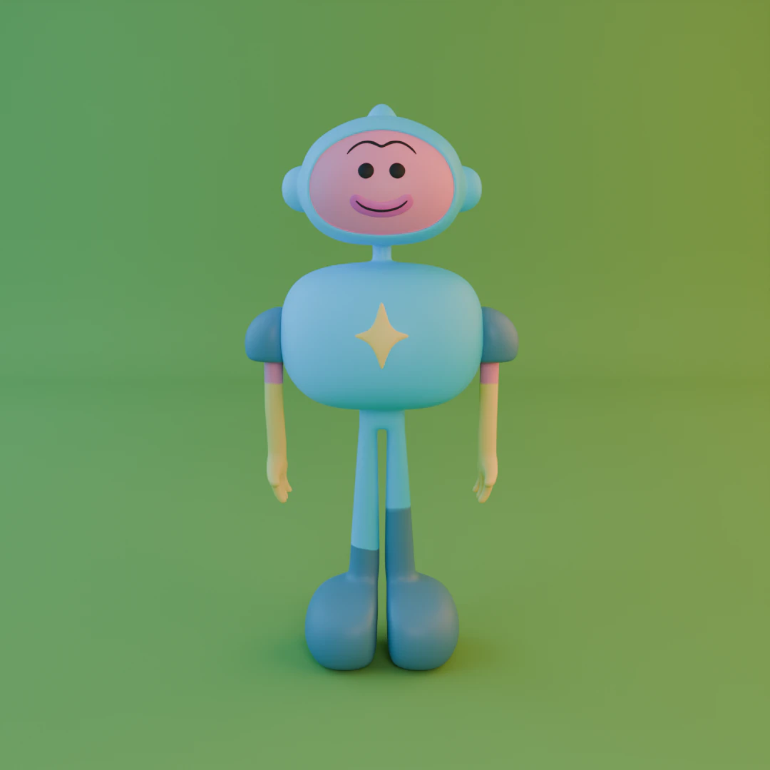 Robot Animation 3D Model .c4d .max .obj .3ds .fbx .stl .blend 