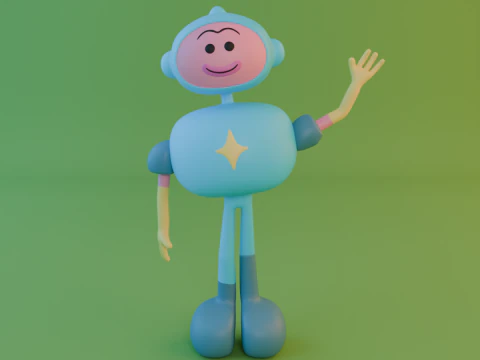 Robot Animation 3D Model