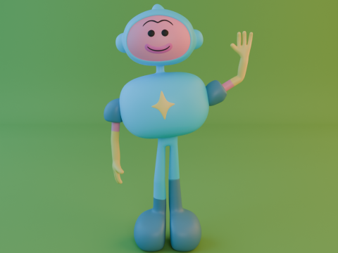 रोबोट एनीमेशन 3D मॉडल