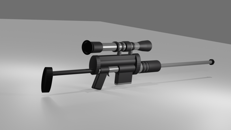 Fucile da cecchino Modello 3D .c4d .max .obj .3ds .fbx .stl .blend 