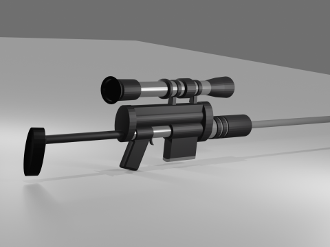 Sniper rifle 3D 模型