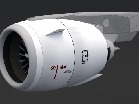 Airbus Engine cfm 3D Model