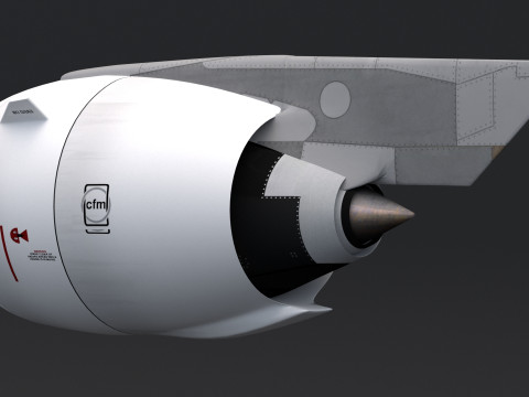 Airbus Engine cfm Modelo 3D