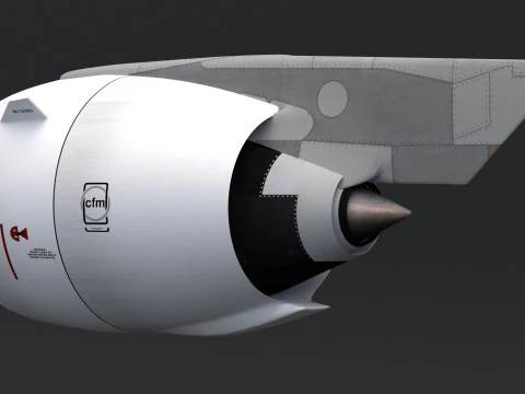 Airbus Engine cfm 3D Model