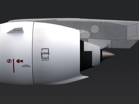 Airbus Engine cfm Modelo 3D