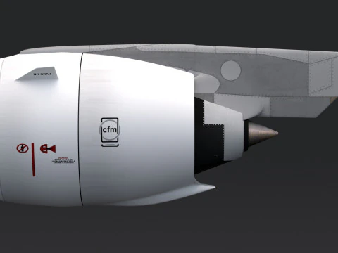 Airbus Engine cfm 3D Model