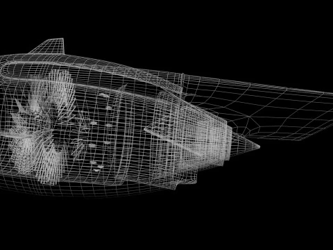 Airbus Engine cfm 3D Model