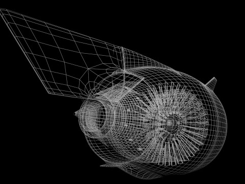 Airbus Engine cfm Modelo 3D