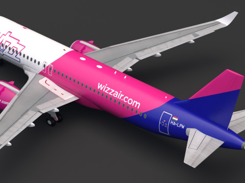 WizzAir A320neo 3D 模型