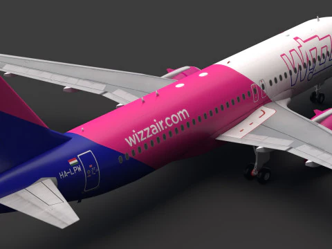 WizzAir A320neo 3D Model