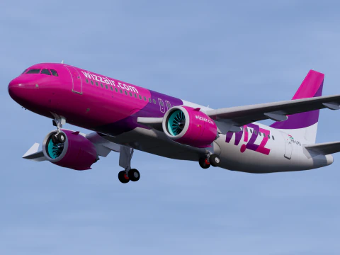 Wizz Air A320 Modello 3D